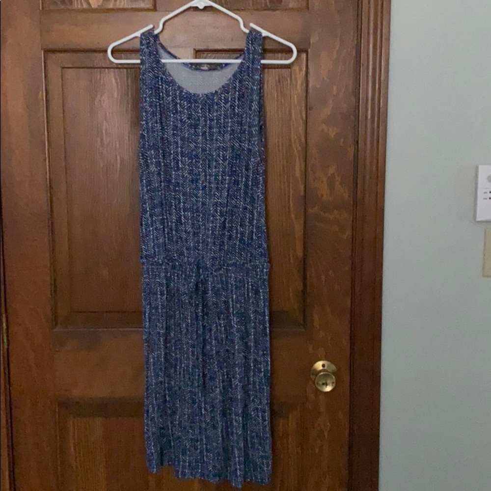 Loft knit tie waist dress - M